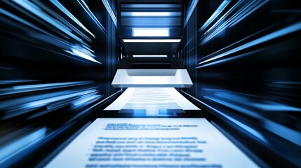 An AI powered document analysis tool, scanning and extracting data from legal documents and contracts for easy review, Legal tech style