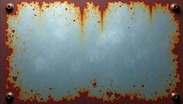 Rusty gray metal surface with textured rust patches,  dirty,  tarnished