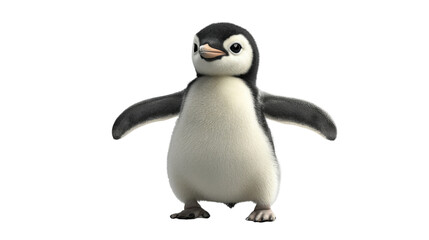 Naklejka premium penguin isolated on white background