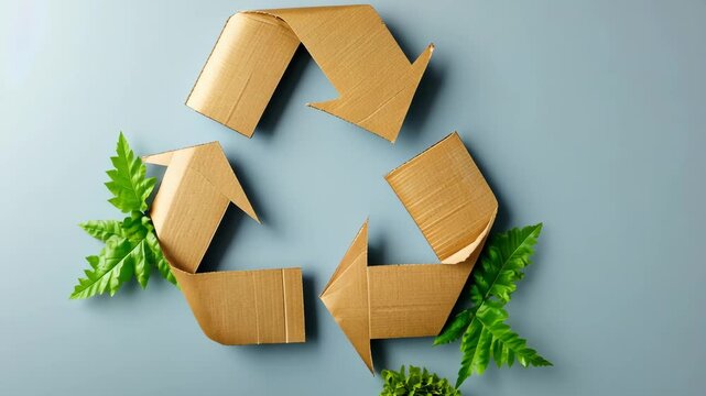 Eco Friendly Packaging Sustainable Choice for Consumers Emphasizing Recycling, Cardboard Use, and Environmental Responsibility with Arrows.
