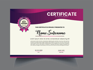 Obraz premium Professional Certificate design template concept