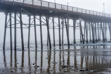 Misty Morning at Oceanside Municipal Pier in California