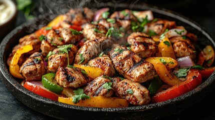 Grilled Meat with Vegetables