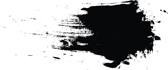 a black grunge splash brush editable