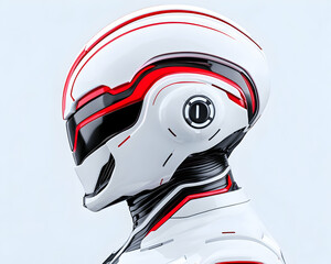 Futuristic helmet profile