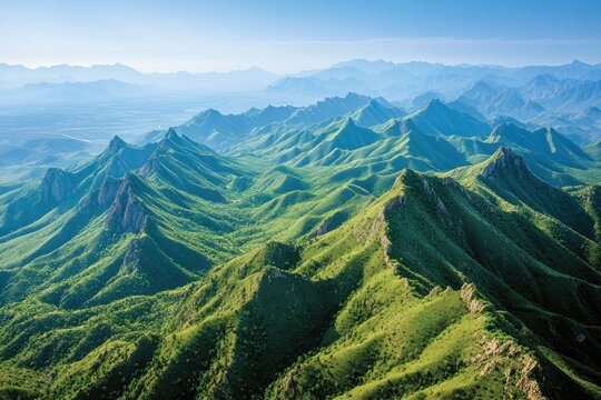 Majestic mountains and lush vegetation