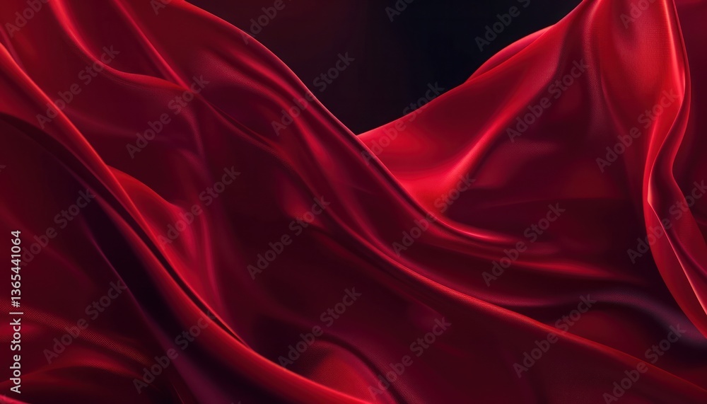 Poster dark red abstract backgrounds flowing lines curves dark smooth gradient colours infinity super detai