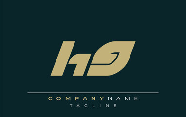 HG Sleek Geometric Logo Design. Neutral colors and minimalist style create a professional and contemporary impression, suitable for branding and corporate identity.