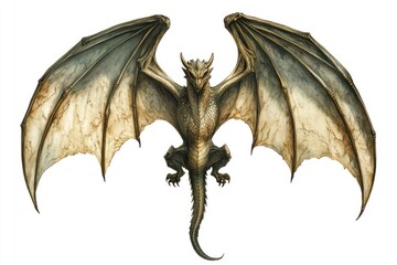 Fototapeta premium Painting of a dragon art illustration accessories.