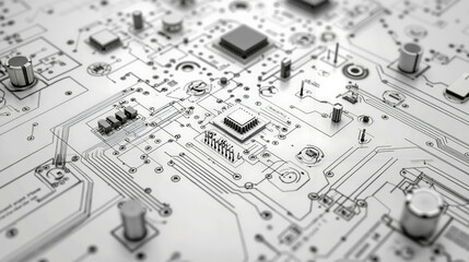 A close up of a computer circuit board