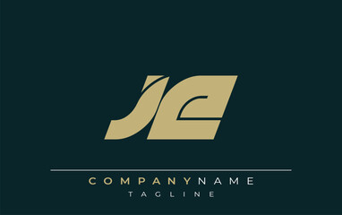 JE Sleek Geometric Logo Design. Neutral colors and minimalist style create a professional and contemporary impression, suitable for branding and corporate identity.