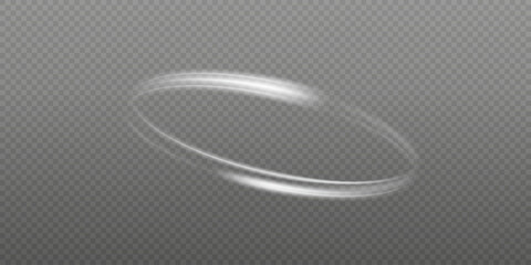 Light circles. Speed ​​lines are round. Oval lines glow. Frames.