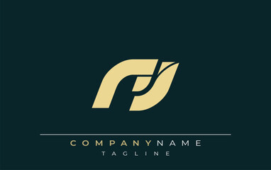 NJ Sleek Geometric Logo Design. Neutral colors and minimalist style create a professional and contemporary impression, suitable for branding and corporate identity.