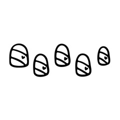 シンプルなネイルのイラスト素材