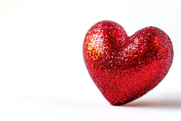 Fototapeta premium Red heart isolated on transparent background, png