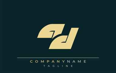 QD Sleek Geometric Logo Design. Neutral colors and minimalist style create a professional and contemporary impression, suitable for branding and corporate identity.