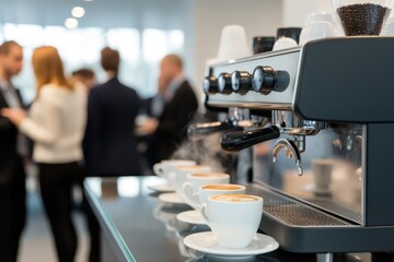 Coffee break at a business event