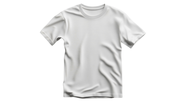 A men's t-shirt for everyday wear, front view. A classic men's t-shirt in white, a men's short t-shirt for summer.