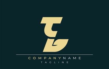 TB Sleek Geometric Logo Design. Neutral colors and minimalist style create a professional and contemporary impression, suitable for branding and corporate identity.