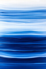Abstract blue and white horizontal lines, blurred motion effect