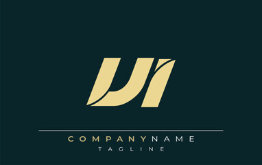 VI Sleek Geometric Logo Design. Neutral colors and minimalist style create a professional and contemporary impression, suitable for branding and corporate identity.