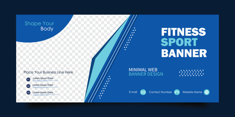 Sport social media post template. Adventure, racing sport and extreme sport banner