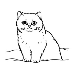 Obraz premium vector illustration of a cat