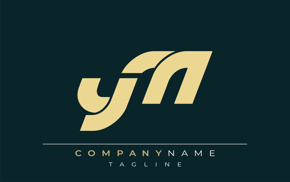 YM Sleek Geometric Logo Design. Neutral colors and minimalist style create a professional and contemporary impression, suitable for branding and corporate identity.