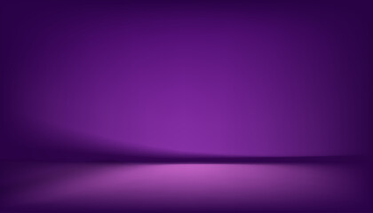 Purple Background Wall Studio Room with Spotlights,Shadow on floor.Empty Dark Violet Backdrop Stage Show with neon light for product presentation,Vector 3D Ivy Display Podium Stand
