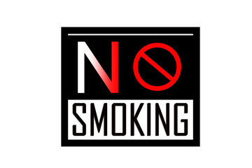 vector illustration of no smoking here