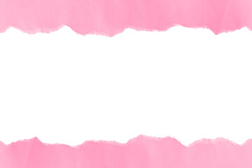 PinkTorn Paper Ripped Edges Frame Banner 