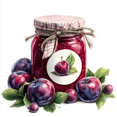 homemade plum jam