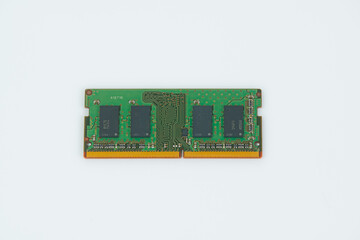 DDR 4 Random Access Memory or RAM module, isolated on white background