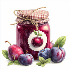 homemade plum jam