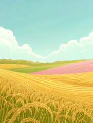 Obraz premium wheat field