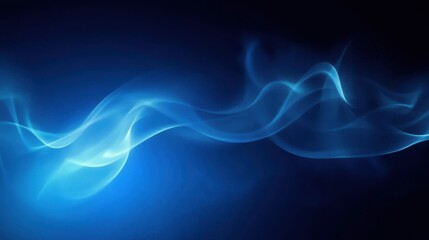 Obraz premium Abstract dark blue background with smoke and fog.