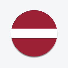 Latvia Flag Sphere Vector