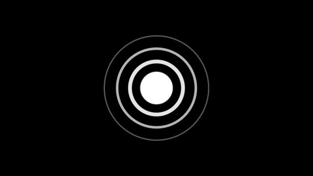 Radio waves background animation and Expanding graphics.  Radio wave signal seamless loop animation on a black background. network tower produced radio wave concept.