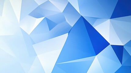 Fototapeta premium Abstract Geometric Blue and White Design