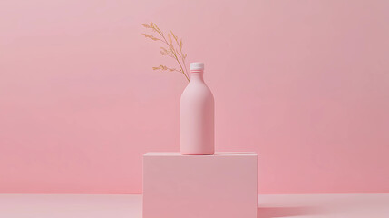 High-resolution bottle mockup with customizable elements