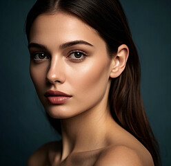 Portrait of a woman.	
