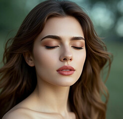 Portrait of a woman.	
