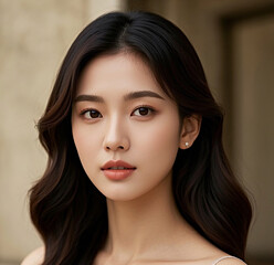 Portrait of a woman.	
