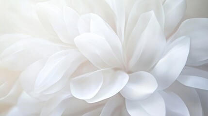 White Floral Close-up with Soft Light