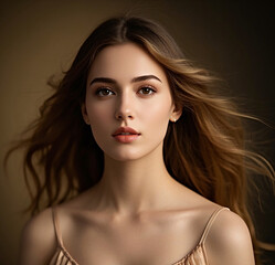 Portrait of a woman.	
