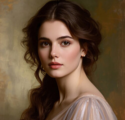 Portrait of a woman.	
