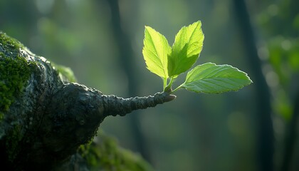 Obraz premium Budding Tree Branch.