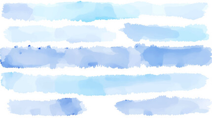 Fototapeta premium Watercolor Polka Tile. Seamless Spot Textile. Blue Irregular Wallpaper
