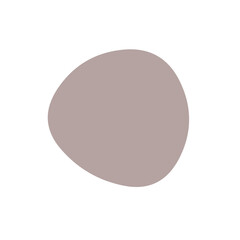 茶色の変形円形フレーム　