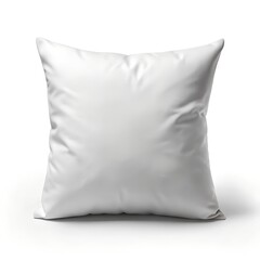 White pillow mockup isolated on white background